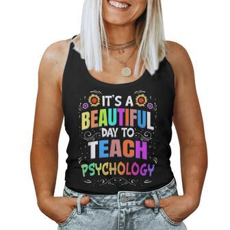 Beautiful Day To Teach Psychology Psychology Teacher Women Tank Top | Mazezy