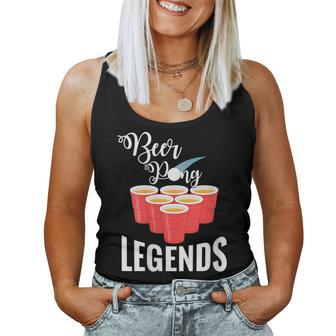 Beer Pong Alcohol Drinking Party College Women Tank Top | Mazezy