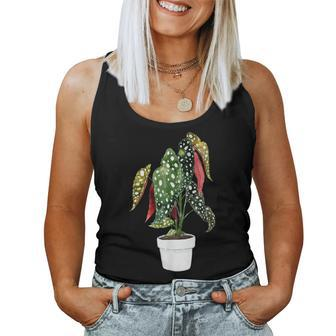 Begonia Maculata House Plant Plants Green Leaf Leaves Wings Women Tank Top | Mazezy