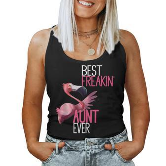 Best Aunt Ever Flamingo Auntie Flamingo Women Tank Top | Mazezy
