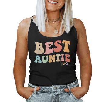 Best Auntie Vintage Floral Design To Auntie From Niece Women Tank Top Basic Casual Daily Weekend Graphic - Seseable