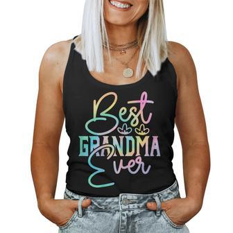 Best Grandma Ever Happy Grandparents Day Tie Dye Women Tank Top | Mazezy