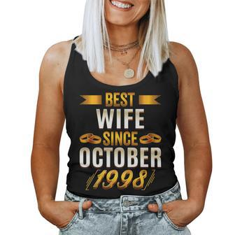 Best Wife Since October 1998 22Th Anniversary Wife For Wife Women Tank Top | Mazezy