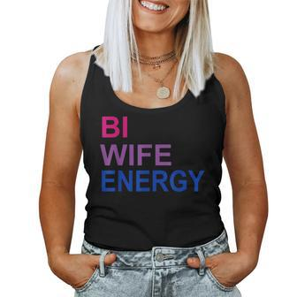 Bi Wife Energy Bisexual Bi Pride Women Tank Top | Mazezy CA