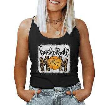 Bleached Basketball Mom Messy Bun Player Mom Game Day Vibes Women Tank Top - Monsterry AU