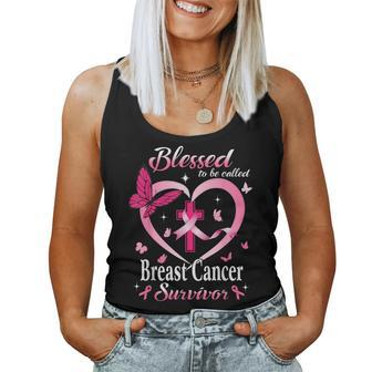 Blessed To Be Called Pink Heart Breast Cancer Survivor Women Tank Top - Seseable