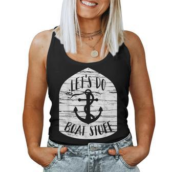 Boat For Men And Women Anchor Boat Stuff Women Tank Top | Mazezy