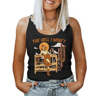 Boho The Hell I Wont Western Style Country Music Women Tank Top | Mazezy