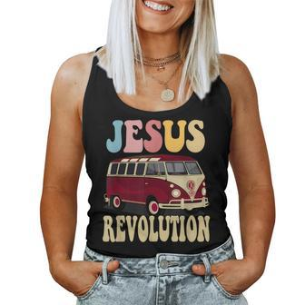 Boho Jesus-Revolution Christian Faith Based Jesus Costume Faith Women Tank Top | Mazezy