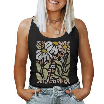 Boho Wildflowers Floral Nature Flower For Women Nature Lover Women Tank Top | Mazezy