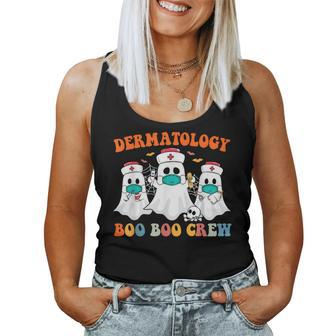 Boo Boo Crew For Dermatology Nurse Halloween Scrub Women Tank Top - Monsterry DE