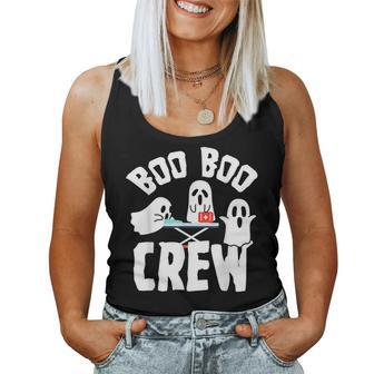 Boo Boo Crew Ghost Paramedic Emt Ems Nurse Halloween EMT Women Tank Top | Mazezy