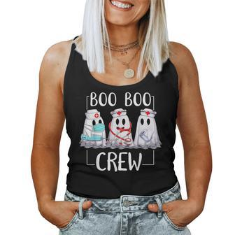 Boo Boo Crew Nurse Ghost Nursing Halloween Costume Women Tank Top - Monsterry AU