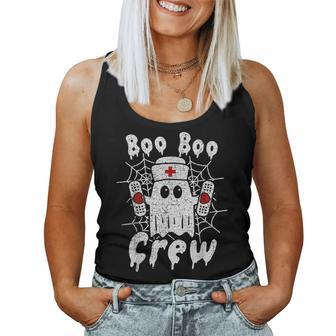 Boo Boo Crew Nurse Halloween Ghost Costume Women Tank Top - Monsterry