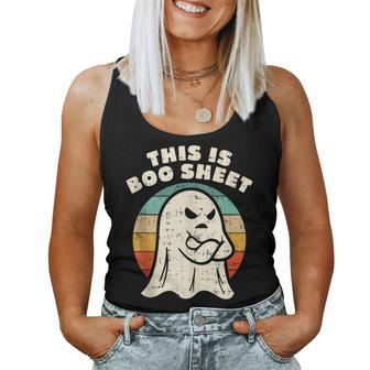This Is Boo Sheet Halloween Costume Women Tank Top | Mazezy