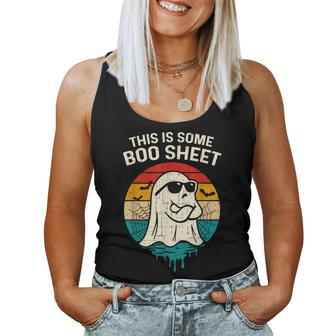 This Is Some Boo Sheet Halloween Costume Women Tank Top - Monsterry