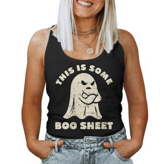 This Is Some Boo Sheet Halloween Costumes Women Tank Top - Seseable