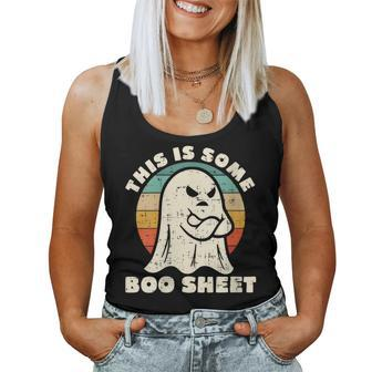 This Is Some Boo Sheet Halloween Costumes Women Tank Top - Monsterry AU