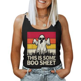 This Is Some Boo Sheet Sarcastic Halloween Women Tank Top - Seseable