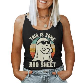 This Is Some Boo Sheet Ghost Halloween Costume Women Tank Top - Monsterry AU