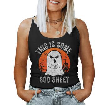 This Is Some Boo Sheet Ghost Halloween Costume Women Tank Top | Mazezy AU
