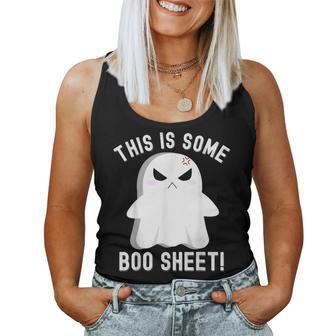 This Is Some Boo Sheet Halloween Ghost Costume Women Tank Top - Monsterry DE