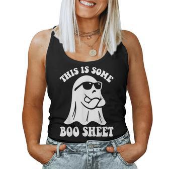 This Is Some Boo Sheet Halloween Ghost Women Tank Top - Monsterry DE