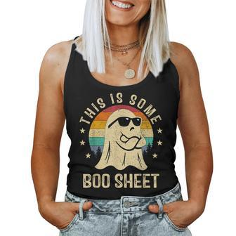 This Is Some Boo Sheet Halloween Ghost Women Tank Top | Mazezy