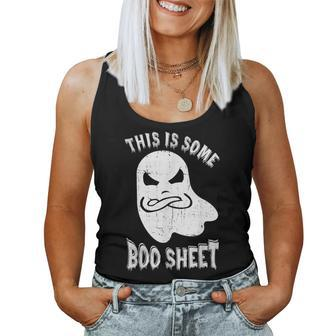 This Is Some Boo Sheet Halloween Ghost Women Tank Top - Thegiftio UK