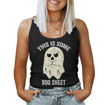 This Is Some Boo Sheet Halloween Ghost For Women Tank Top - Thegiftio UK