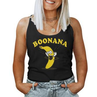 Boonana Halloween Banana Spice Boo Scare Scary Women Tank Top | Mazezy