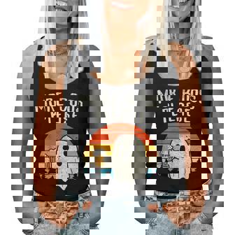 More Boos Please Ghost Beer Retro Halloween Drinking Women Tank Top | Seseable UK