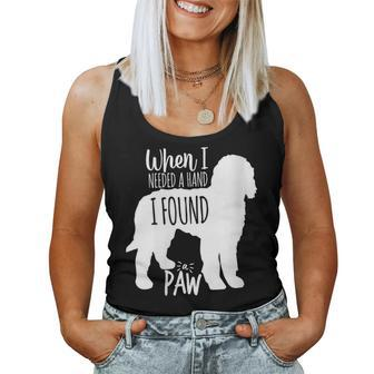 Boxerdoodle When Need Hand Found Paw Dog Mom Dad Women Women Tank Top | Mazezy