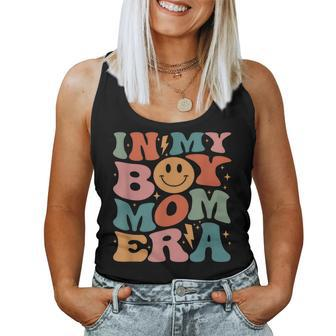 In My Boy Mom Era Groovy Mom Of Boys Gifts Funny Mothers Day Women Tank Top | Mazezy