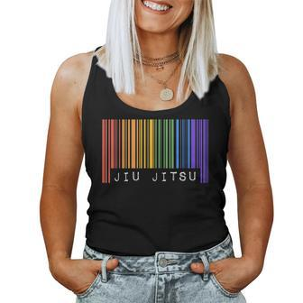 Brazilian Jiu Jitsu Gay Pride Flag Barcode Rainbow Lgbtq Women Tank Top | Mazezy DE