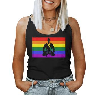 Brazilian Jiu Jitsu Gay Pride Flag Rainbow Lgbtq Queer Women Tank Top | Mazezy