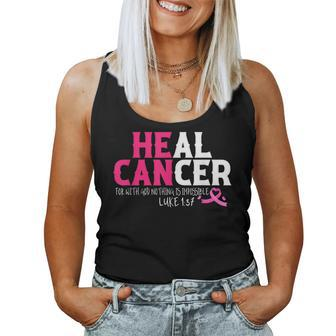Breast Cancer Awareness Christian Bible Verse Heal Cancer Women Tank Top - Thegiftio UK