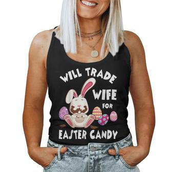 Bunny Eat Chocolate Eggs Will Trade Wife For Easter Candy Women Tank Top | Mazezy