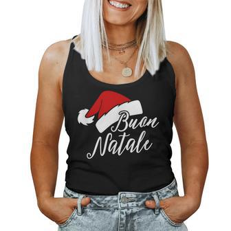 Buon Natale American Italian Merry Xmas Christmas Women Tank Top | Mazezy