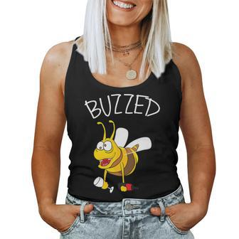 Buzzed Bee Buzzed Wine Drinking Beekeeper Women Tank Top | Mazezy