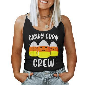 Candy Corn Crew Halloween Costume Friends Women Tank Top - Seseable
