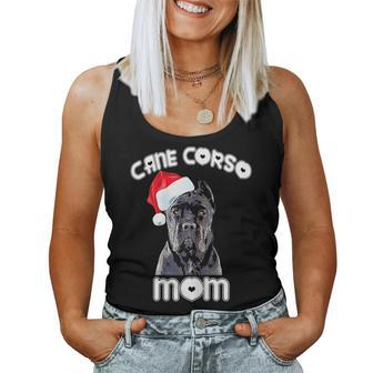 Cane Corso Mom Italian Mastiff Christmas Hat Women Tank Top | Mazezy