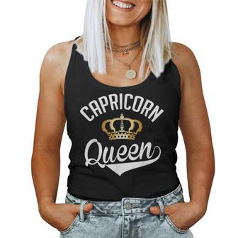 Capricorn Queen Zodiac Graphic Bday Christmas Mom Wife Women Tank Top | Mazezy CA
