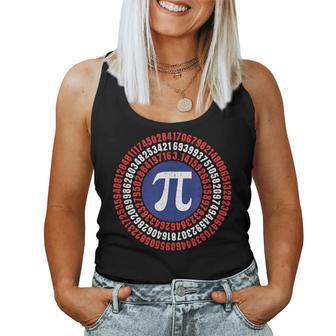 Captain Pi Cool Math Mathematics Science Teacher Women Tank Top - Seseable