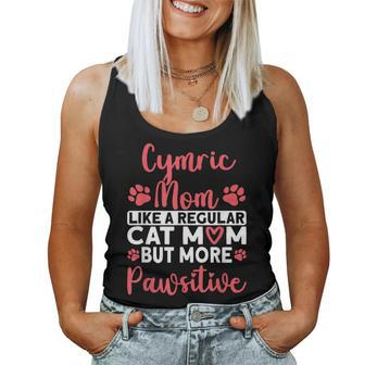 Cat Mom But More Pawsitive Cymric Cat Mom Women Tank Top | Mazezy