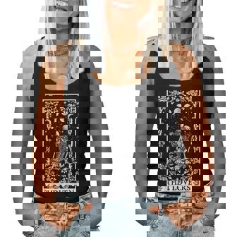 Celestial Skeleton The Lovers Tarot Card Moon Reading Holder Women Tank Top Basic Casual Daily Weekend Graphic - Thegiftio UK