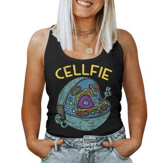 Cell Fie Cellfie Selfie Science Biology Teacher Women Tank Top | Mazezy