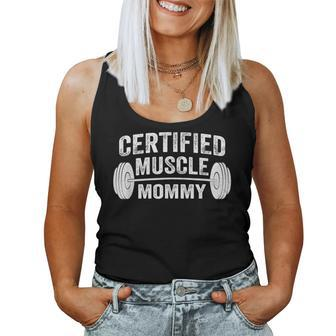 Certified Muscle Mommy Women Tank Top Basic Casual Daily Weekend Graphic - Thegiftio UK
