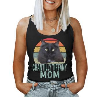 Chantilly-Tiffany Cat Mom Retro Vintage Cats Heartbeat Women Tank Top | Mazezy