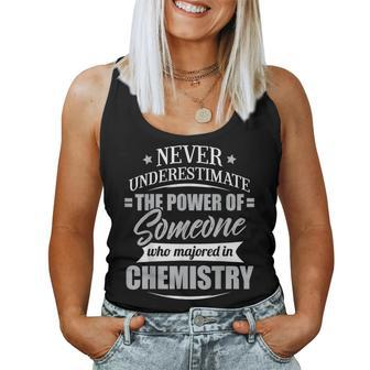 Chemistry For & Never Underestimate Women Tank Top - Seseable